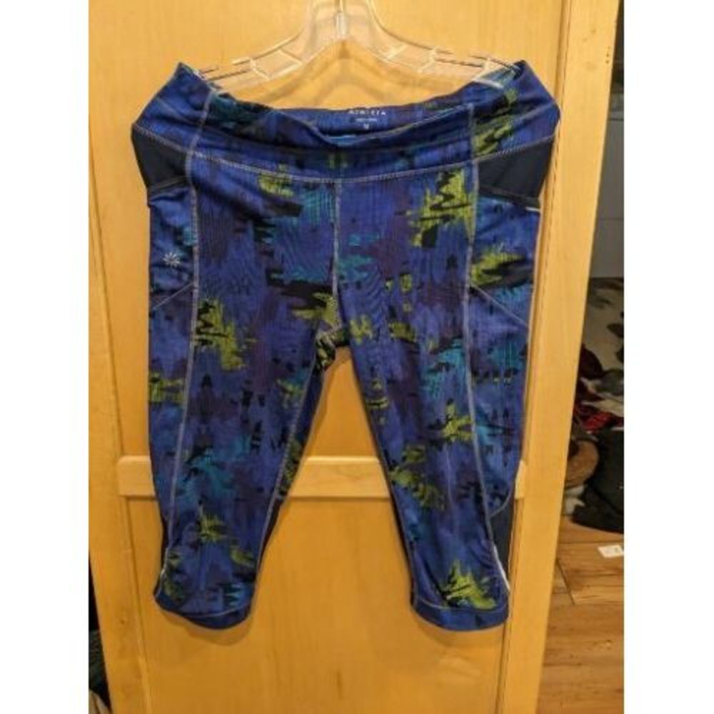 Athleta Leggings Womens Size Medium Cropped Blue Purple
